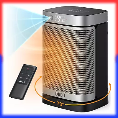$62.88 • Buy Indoor Room Space Heater Portable Electric Top Heat W Thermostat Remote 5118 BTU