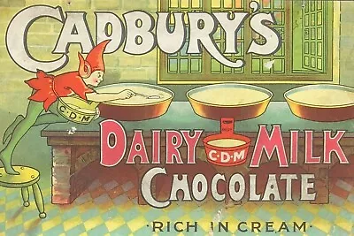 Cadbury's Christmas Dairy Milk Advert Image Vintage Retro Style Metal Sign • £3.50