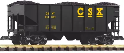 PIKO G Scale ~ New 2024 ~ CSX Rib-Side Hopper Car #811001 ~ Coal Load ~ 38934 • $63.99