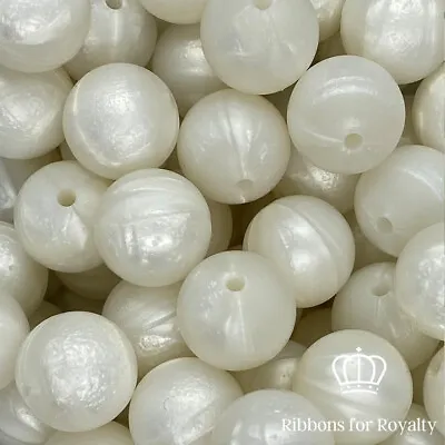 £2.85 • Buy 10 Pcs 15mm Round Silicone Jewellery Beads Crafting Food Grade Quality *UK*