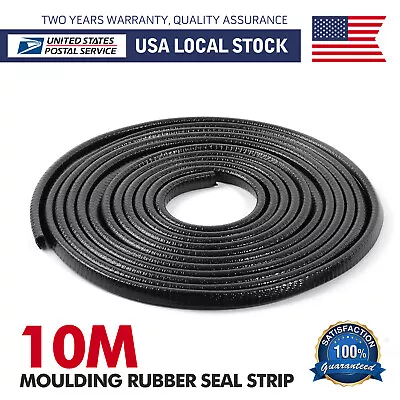 33FT U Channel Edge TrimRubber U Weather StrippingBlack Edge TrimCrashproof • $16.99