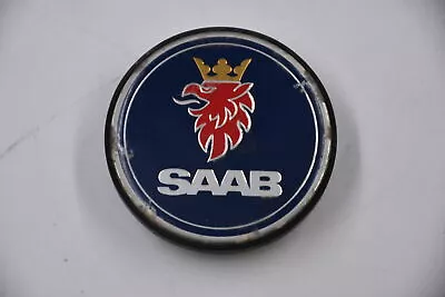 SAAB Black Edge BlueChrome Gold Red Logo Wheel Center Cap Hub Cap 5236294 2. • $9