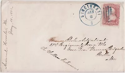 1863 CIVIL WAR Cover To Soldier In 21st IOWA At Rolla Missouri • $9.99