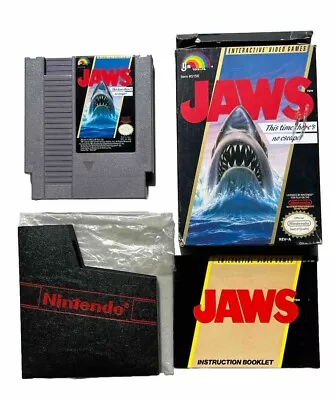 Jaws NES Complete In Box Manual VGC • $89.97