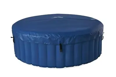 Inflatable Hot Tub Spa 4 Person Round Bubble Mspa Light Garden Pool • £149.99