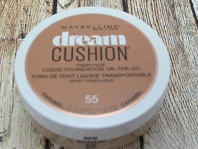 Maybelline Dream Cushion Foundation 55 Caramel Silky Finish Smooth Glide NEW  • $1.47