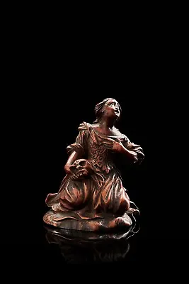 Small Sculpture Of Saint Magdalene - Box Tree - Italy - 17th Century • $1491.77