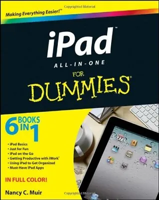 IPad All-in-One For Dummies By Muir Nancy C. Paperback Book The Cheap Fast Free • £3.83