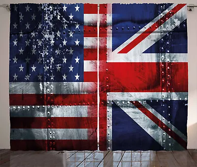 Union Jack Curtains Alliance UK And USA • £40.99