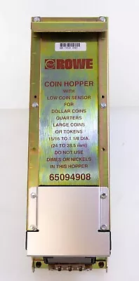 Rowe Hi-Capacity Coin Hopper Low Coin Sensor Dollar Quarter Token 65094908 • $349