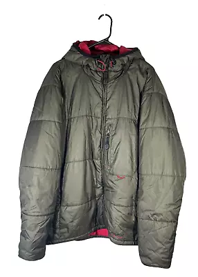 Eddie Bauer EBTEK Men's Insulated Hooded Puffer Jacket Coat Moss Green XL • $35.99