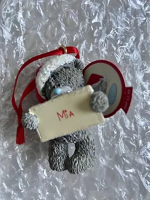 £2.49 • Buy Me To You Tatty Teddy Mia Personalised Christmas Tree Resin Ornament BNWT