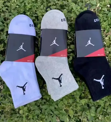 Nike Air Jordan Mac Cushion Thick Ankle Socks Men 3-pairs (8-12) • $18.99