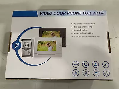 Woliliwo 7  Video Door Phone Intercom System 1Camera + 1Monitor For Villa • $57.99