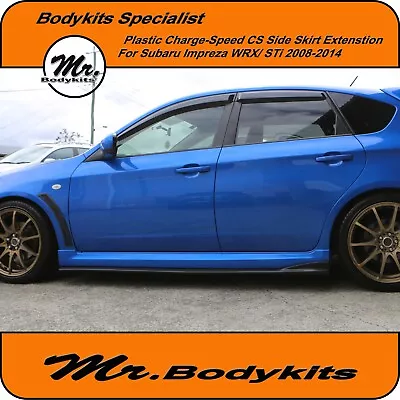 Plastic Charge-Speed CS Side Skirt Extension For Subaru Impreza WRX/STi 08-14 G3 • $275