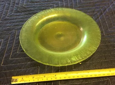 Old Tiffany Art Glass Onionskin Plate Glass   • $150