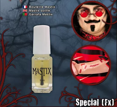 Spirit Gum With Brush Halloween Make Up Accessory Mastic Skin Glue Prosthetic • £3.89