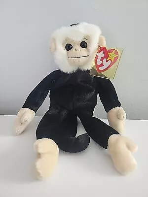 TY Beanie Baby Mooch The Monkey W/Tags Plush Beanie Stuffed Animal Plush Toy • $10