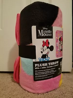 Kid's Disney Minnie Mouse Plush Throw Blanket 46  X 60  NEW • $25