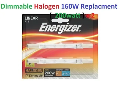 2 X Energizer S5161 ECO 160WATT Replacment 200W Linear Dimmable Halogen Light  • £3.15