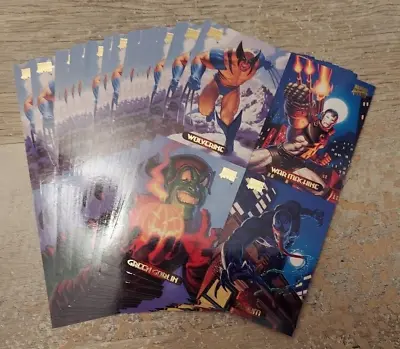 1994 Marvel Masterpieces 4 Card Uncut Promo Hildebrandt Wolverine Venom • $8