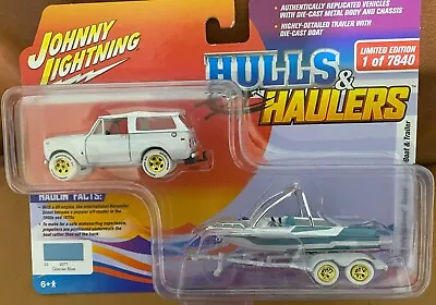 Johnny Lightning White Chase 1979 International Scout Ii Boat & Trailer Haulers • $24.95