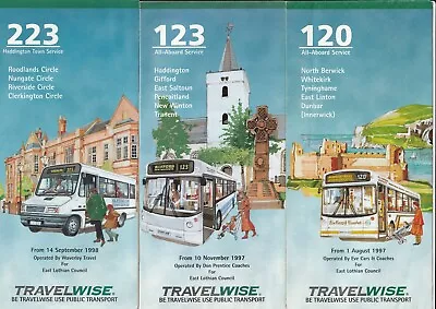 East Lothian Bus Timetable 1987/88 Leaflets • £0.99