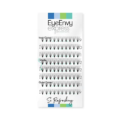£6.48 • Buy Individual Cluster Lashes So Refreshing Knot Free D Curl Mink Long Eyelash Kit