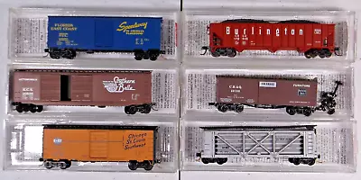 (6) N Scale Freight Cars In Boxes (lot 2410) • $48
