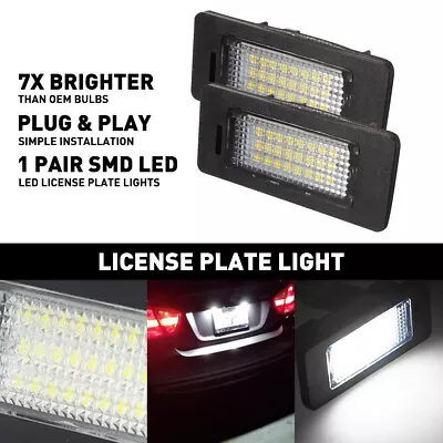 Rear Left & Right LED License Plate Light For BMW E90 E39 E92 E60 E61 E5 E70 AA • $11.39