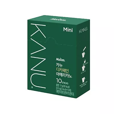 Maxim KANU Mini Decaf Americano Korean Instant Coffee 0.9g - 10EA / 30EA / 100EA • $49.99