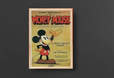 Mickey Mouse Movie Poster (1929) • $19