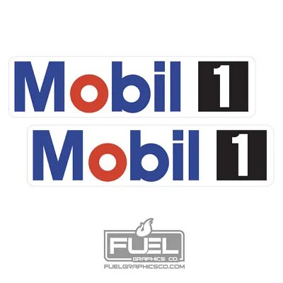 Mobil 1 Premium Vinyl Decal / Sticker 2-Pack - Oil And Gas Company Logo • $4.37