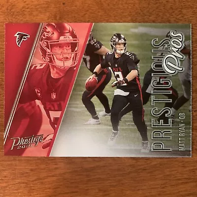 2021 Prestige Football Prestigious Pros Insert Matt Ryan Atlanta Falcons • $1.75