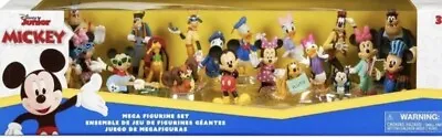 Disney Junior Mickey Mouse & Friends Mega 20-Piece Figure Set Figurine Playset • $48.88