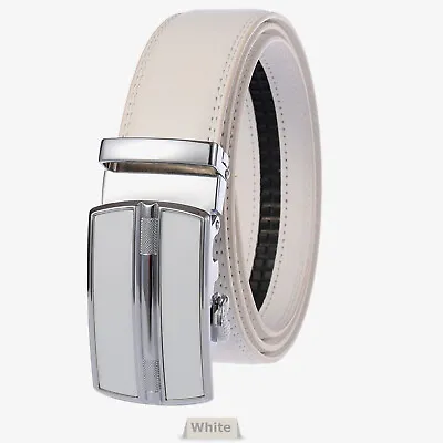 Microfiber Leather Men's Ratchet Belt Belts For Men Adjustable Automatic Buckle • $14.95