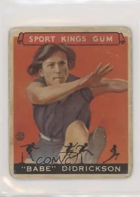 1933 Goudey Sport Kings Gum Babe Didrikson Zaharias Mildred Babe Didrickson #45 • $1253.74