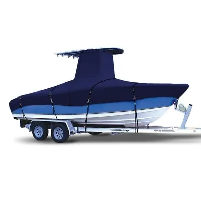 900D Heavy Duty T-Top Roof Boat Cover 26'-28' LongBeam Width Up To 116  • $340.19