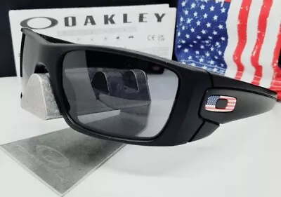 Oakley SI FUEL CELL Matte Black/grey  USA FLAG  OO9096-38 Sunglasses NEW IN BOX! • $94.99