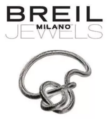 £97.47 • Buy RARE New Breil Milano Italy 4 Incu Stainless Steel Twist Necklace / Bracelet