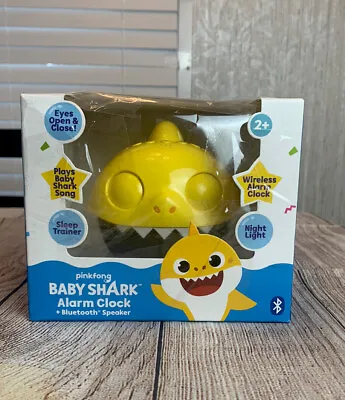 Nickelodeon Pinkfong Baby Shark Alarm Clock Sound Machine With Bluetooth Speaker • $20