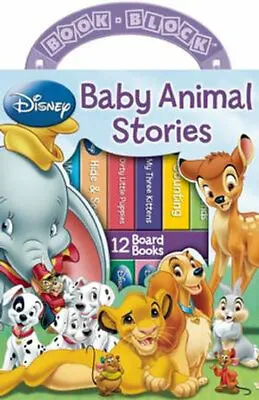 NEW Disney Baby Animal Stories 12 Board Books Kids Early Learning Collection Set • $28.95