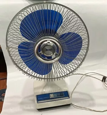 Lasko 12” Oscillating Fan Galaxy Vintage Blue Type 12-1 Table Desk  • $47.50