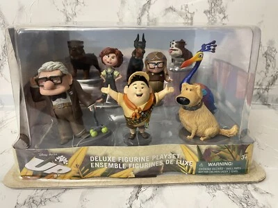 $54.90 • Buy Disney Pixar UP Deluxe Figure Play Set 9pcs Carl Ellie Russell Figurine 2021 New