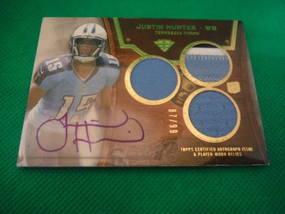 $2.99 • Buy 2013 Topps Triple Threads Relics Justin Hunter 119 Rookie Auto 87/99