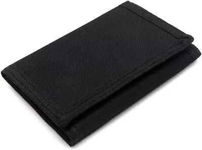 JONYEE RFID Wallet Nylon Trifold Wallets For MenMini Trifold Organizer Black • $9