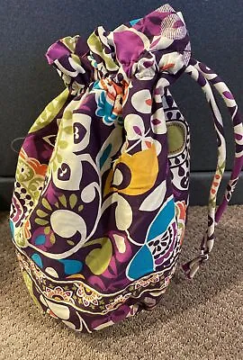 Vera Bradley PLUM CRAZY Ditty Bag Plastic Lined • $14.99