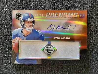 2013 Panini Limited /299 Ryan Nassib #232 Rookie Auto RC Syracuse NY Giants • $4.99