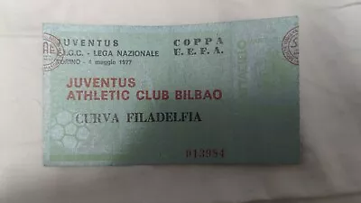 Uefa Cup 1977 Final Juvnetus Vs Athletic Bilbao Original Ticket • $100