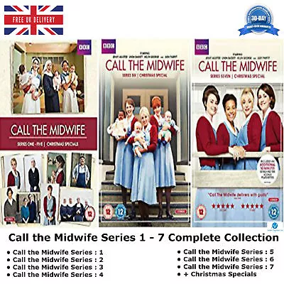 Call The Midwife 1-7 Award-Winning BBC Complete Series 1234567 Sealed UK R2 DVD • £50.99